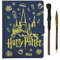 Undercover Ensemble de carnets Harry Potter A5 – Fermeture magnétique, 80 feuilles de papier FSC, stylo magique et crayon au design balai – Ensemble d'écriture élégant pour prendre des notes et la