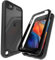 LUNOVATE Hülle für iPod Touch 5/6/7, Durchsichtig mit 2 Displayschutz Crystal Clear Schutzhülle Transparent Soft TPU Bumper Hard Case Cover für iPod Touch 5/6/7 - Schwarz