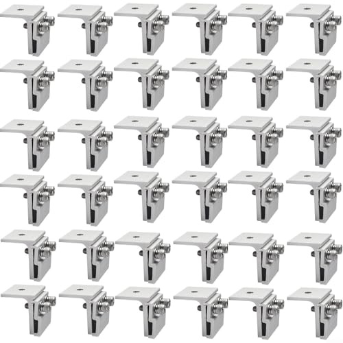 Pinces de fixation for toit photovoltaïque en aluminium, en acier inoxydable, for joints debout, for panneaux solaires (4 pièces) (100 pièces)