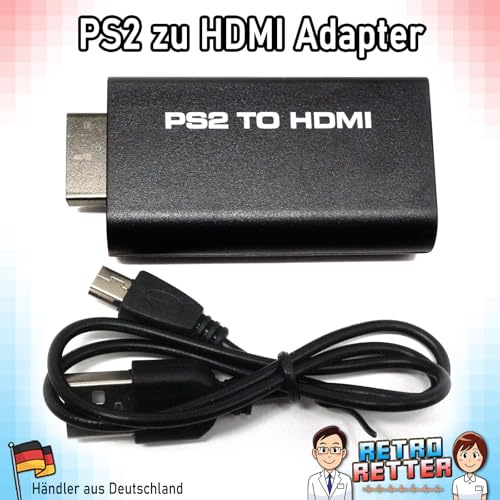 RetroRetter HDMI zu PS2 HD TV Adapter für PlayStation 2 / PS2 Konverter Stick PlayStation 2 HDTV AV Kabel Video Bild