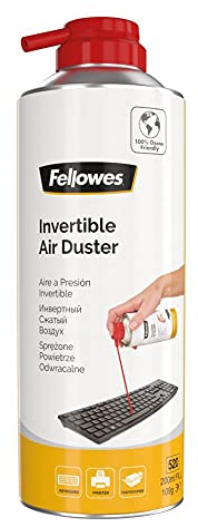 Fellowes Druckluftreiniger schwenkbar 520 ml Dose / 200 ml Inhalt - invertierbarer HFC freier Druckgasreiniger zur Reinigung von Geräten - mit Verlängerungsdüse - 1 Stück