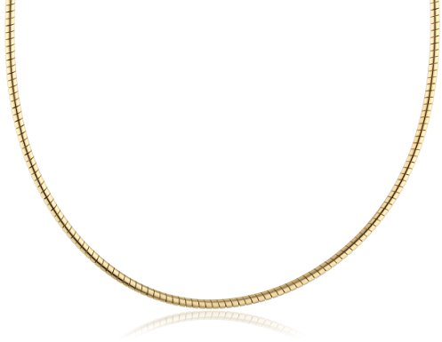 InCollections Damen-Halsreif 925/000 Sterlingsilber vergoldet Omega 2,0/45 cm 154029C200200