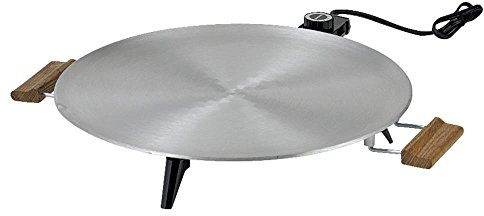 Bethany Houswares Heritage Lefse Grill Satin Aluminum Finish, 16 Diameter