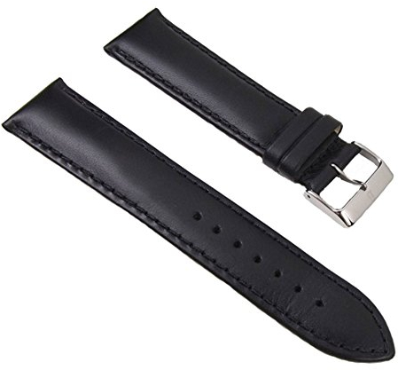 Uhrenarmband Leder Kalb-Resisto Waterproof schwarz 22mm 17730S