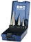 Bohrcraft Stufenbohrer Set HSS-G in ABS-Box STB3-K/Ø 4,0-30,0 mm / 3-teilig / 17601330003, Blau, silber