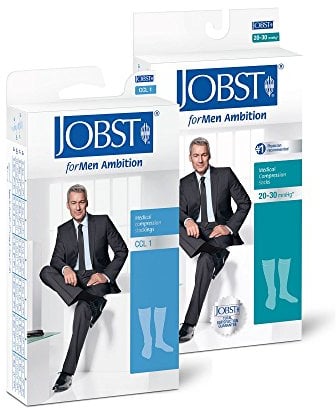 BSN Jobst Kompressionsstrümpfe Jobst forMen Ambition KKL 1 AD Kniestrümpfe lang mit Spitze anthrazit 3