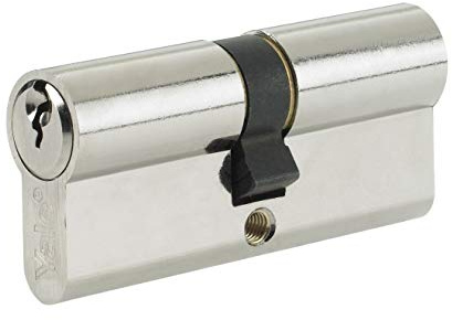 Yale P-ED4045-SNP Euro Double Cylinder, 3 Keys Supplied, Standard Security, Visi Packed, Suitable for All Door Types, 40:10:45 (95 mm), Nickel Finish