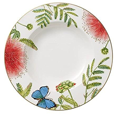 Villeroy & Boch Amazonia Anmut 1043812700 Plato Hondo, Porcelana, Verde, 22x22x6.1999999999999993 cm