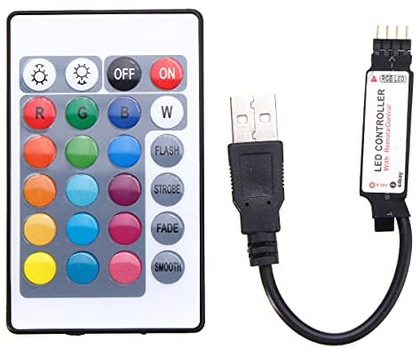 MASUNN 24 Tasten USB Led Controller Mit Fernbedienung Für DC5V 5050 RGB Strip Light