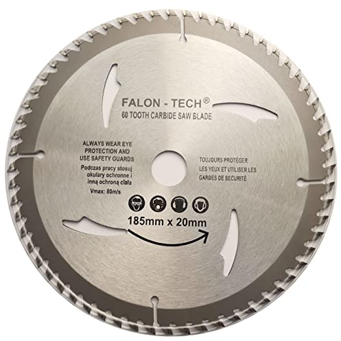 185mm Sägeblatt Top Qualität Kreissägeblatt für Holz 185 x 20 mm 60 Zähne