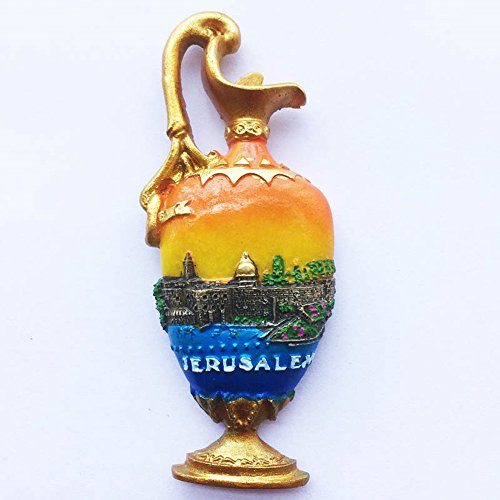 3D-Kühlschrankmagnet, Jerusalem, Israel, Reiseaufkleber, Souvenir, Heim- und Küchendekoration, Jerusalem, Israel Kühlschrankmagnet