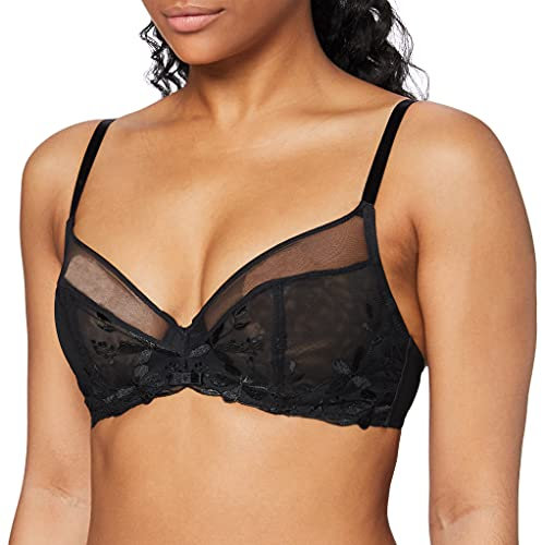 Triumph Damen Sexy Angel Spotlight W02 Bügel-BH, Schwarz (Black 0004), 80E(Herstellergröße: 80)