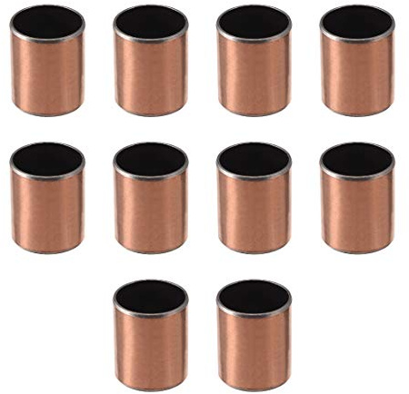 sourcing map Hülsenlager 15mm Bohrung x 17mm Außendurchmesser x 20mm Länge Gleitlager Gerollte kieselfreie Buchsen 10 Stück