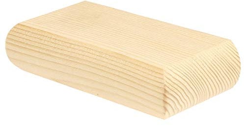 Jackson Woodturners Hemlock Flat Half Newel Cap rebated to fit a 90mm Half Newel Post