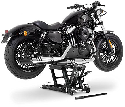 Motorrad Hebebühne L für Chopper/Custombike schwarz Scherenheber CB10980