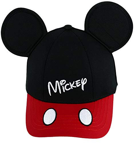 Disney Youth It's Mickey Ear Hat, Black Red, Schwarz, Einheitsgröße