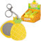 Tobar- Porte-clés Miroir Ananas, 36406, Motifs et Couleurs Assorties
