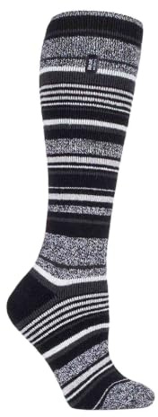 HEAT HOLDERS LITE - Damen 1.6 TOG Extra Warm Lang Bunt Muster Dünn Kniestrümpfe Thermosocken für Gummistiefel