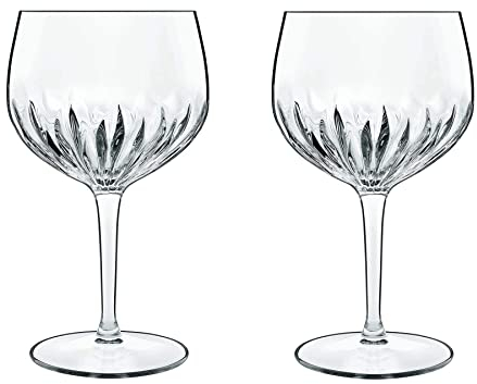 Luigi Bormioli Mixology Gin-Gasses 2er Set – SON.hyx Crystal – hohe Bruchfestigkeit – spülmaschinenfest – Made in Italy, Kristall, Silber