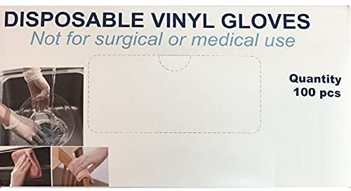 Highmen XL Vinyl White Disposable Gloves - Case of: 1;