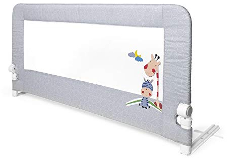 Interbaby Barrera Seguridad Niños Cama Abatible 150 cm | Barrera Cama Niños Entre 18 Meses y 5 Años | Barandilla Cama Niño de Fácil Instalación, Segura, Compatible con Camas Nido | Jirafa