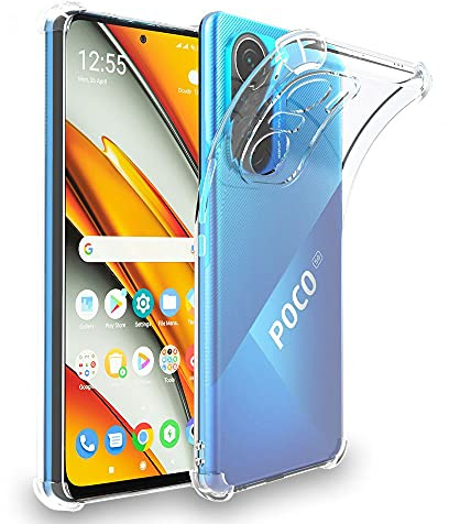 ebestStar - for Xiaomi Poco F3 F3 5G, Mi 11i Case Mi 11i, Silicone Cover, Premium Protection, Ultra Clear Transparent, Reinforced Corners, Transparent