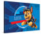 PICANOVA – PAW Patrol Chase Leinwand – 60x40cm – Leinwanddruck mit Babynamen – Personalisierte Leinwand – Baby–Geschenk Leinwandbild – PAW Patrol Kollektion