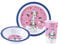 Unicorn 3Pcs Coloured Dining Set - Plate, Bowl and Tumbler Dinnerware Set for Children, BPA Free