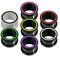 Fly Style 7 Farben Set Ohr-Tunnel aus flexiblem Silikon - weicher Piercing-Schmuck, Grösse:6 mm