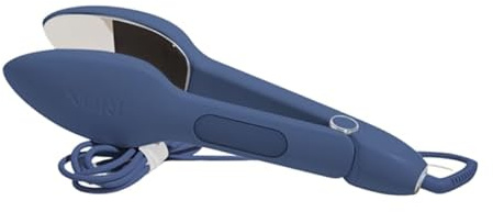 Nori Press Travel Steam Iron - Hand Iron with Optional Steam Function - No Ironing Board Required - Easy to Use with 6 Fabric Settings - Removes Wrinkles - Navy Blue