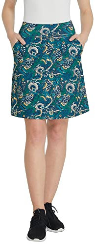 Westkun Damen Active Hosenrock Knielang Skort Tennisrock Golfrock Laufenrock Sportskort mit Tasche für Laufen Outdoor Color 60 L