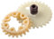 VLIZO Kit di Gruppo for la Pompa dell'olio ingranaggio Spur + ingranaggio for Verme for Stihl 028 038 MS380 MS381 Parti 11196407100 11196421501