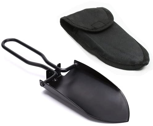 Pala plegable portátil de acero inoxidable para camping, mini pala de zanja para jardín al aire libre