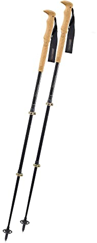 Komperdell Carbon C3 Cloud Compact Wanderstöcke, schwarz-Titan, 90-120