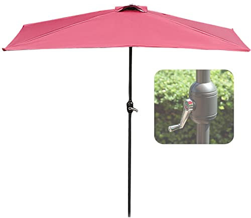 Parasol Jardín Exterior, Sombrilla Terraza, Telas Para Toldos 2.5mx1.2m, Impermeable Proteccion UV, Sombrillas Playa Rectangular, Estable Y Resistente Al Viento, Para Uso Doméstico Y Comercial