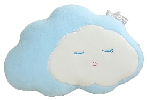 Herfair Wolken-Kissen,Wolkenförmige Plüsch Kuscheltier Flauschige Plüschtier Kind,Dekoration des Hauses, für Sofa im Wohnzimmer (Blau,80cm)