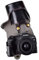 Rieibi EOS R8 Case - Vintage PU Leather Camera Case for Canon EOSR8 Digital Camera - Protective Grip Case for Canon EOS R8 - Black