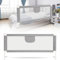 Jopassy 3er Bettgitter 2x200cm 1x180cm Bettschutzgitter für Kinder,Kinderbettgitter Babybettgitter stabile Bauweise,Rausfallschutz Bett für Kinder betten 2Mx1.8M Grau