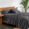 Bare Home King Sheet Set - Ultra-Soft Microfibre King Bed Sheets - Hydro-Brushed, Deep Pocket - 4 Piece Set - Fitted Sheet, Flat Sheet, 2 Pillowcases - Forged Iron Bedding Sheets