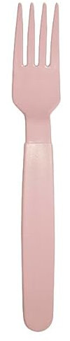 Monouso | 6 Tenedores de Plástico, 18,5cm | Tenedor reciclables, Resistentes, Color Rosa, Durables, Reciclables, Eventos, Aire Libre, Fiestas, Buffets