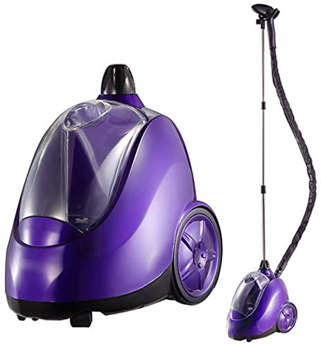Ferro da stiro a vapore verticale 1750 W per carichi pesanti per uso commerciale, ferro da stiro a vapore per vestiti, riscaldamento rapido, rimozione delle rughe in pochissimo tempo, viola (Purple)