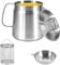 Deep Fat Fryer Strainer 2L Large Capacity Stainless Steel Frying Pot with Filter Lid and Frying Basket Multifunctional Bacon Grease Container with Strainer Pot for Storing Frying & Cooking Grease
