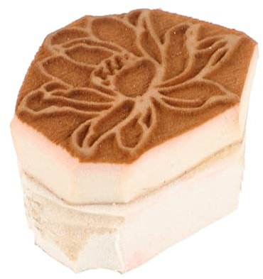 SEWACC Tondruckstempel Lotusblüten-Schaumstoff-Blockdruckstempel Töpferstempel Druckblockstempel zum Basteln auf Stoff Ton Und -Tätowierung U. a