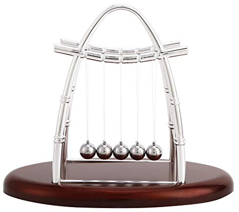 Dsacxixai Newtons Cradle Physical Swinging Balls, Perpetual Motion Balance Ball Desk Plasma Ball Toys for School Home Office