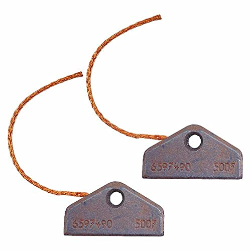 Lot de 2 balais de charbon pour sèche-linge Miele PT5136 / PT 5136, TN 5153702, 4 x 30 x 16 mm