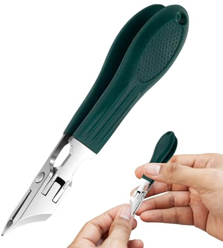 Abgewinkelter Nagelknipser, Präzisions-Zehennägel-Trimmer, robuster, ergonomischer, spritzwassergeschützter Nagelknipser für Salon, Reisen, Zuhause, Männer, Kleinkinder, Frauen
