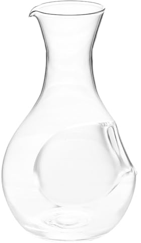 Holibanna Decantador De Vino De Cristal 360Ml Jarra Transparente Para Whisky Y Licor Elegante Botella Decantadores Para Uso En Hogar Y Oficina