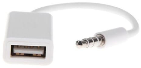 Holibanna Convertitore USB Jack Audio per Auto Compatibile con Interfaccia Aux Facile Trasportare Audio Eccellente