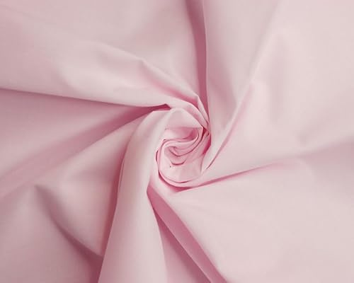 Polycotton -112cm, Durable for Sewing & Dressmaking (Rose, 3 Meters)