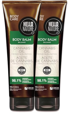 P-Beauty Naturkosmetik Körperbalsam mit pflegendem BIO Hanfsamenöl - Körper Balm vegan, für Damen & Herren - Körperlotion für trockene & sensible Haut feuchtigkeitsspendend & regenerierend (2x250ml)